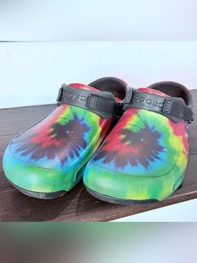 Bistro Pro LiteRide Clog | Comfortable Work Shoes, Tie Dye, M9 W11